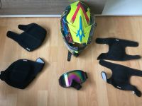 MTB fullface Helm XL +Knie,Ellenbogen Schutz +Brille. Niedersachsen - Bad Münder am Deister Vorschau