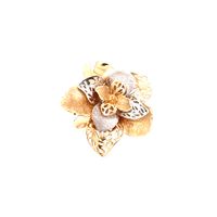 Damen Ring Gelb und Weiß Gold Blume Schmuck Geschenk Schleswig-Holstein - Lübeck Vorschau