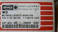 Motorvollschutz-Schalter/Motorschutz/Schalter Helios MD Hessen - Kirchhain Vorschau
