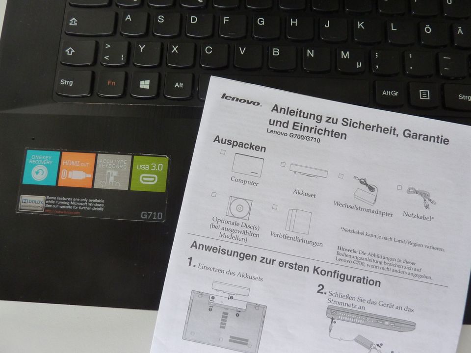 Großes Lenovo Notebook, Mod G710 mit SSD in Berlin