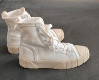 ZARA Turnschuhe Sneakers offwhite Plateau canvas Stoff Gr36 Bayern - Mühldorf a.Inn Vorschau