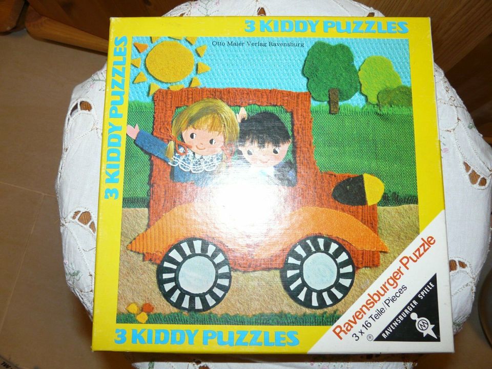 Verkaufe 3 Kiddy Puzzle  lustige Reise   5 € in Waldenbuch