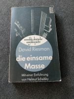 David Riesman - die einsame Masse Vorwort Helmut Schelsky Brandenburg - Kleinmachnow Vorschau