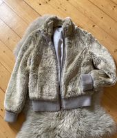 Topshop M Vintage Jacke Silber Teddyjacke Felljacke Niedersachsen - Uetze Vorschau