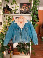 Vintage Levis Trucker Jeansjacke gefütter Teddyfell hippie winter Mecklenburg-Vorpommern - Greifswald Vorschau