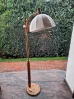 Stehlampe Holz Stoff Schirm Vintage Retro Leucht Lampe Hessen - Kaufungen Vorschau