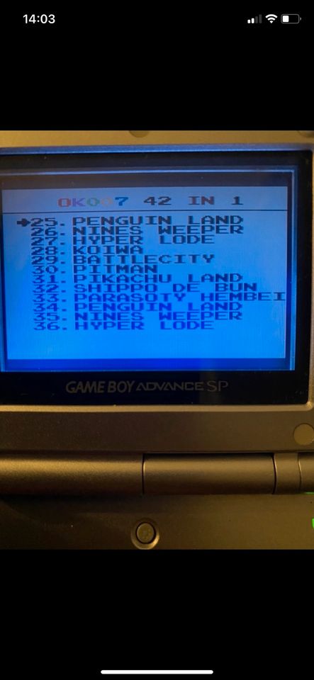 Nintendo Gameboy color spiel 42 in 1 mit Pokemon Crystal in Hamburg