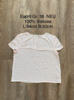 Esprit Damen Bluse Gr. 38 S M weiß rot T-Shirt neuwertig Viskose Niedersachsen - Bohmte Vorschau