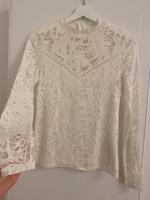 Vila Spitze Oberteil XS weiß Creme 34 Bluse Hessen - Bad Homburg Vorschau