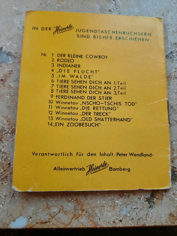 Winnetou " Die Rettung " Heinerle Jugendtaschenbuch in Elmshorn