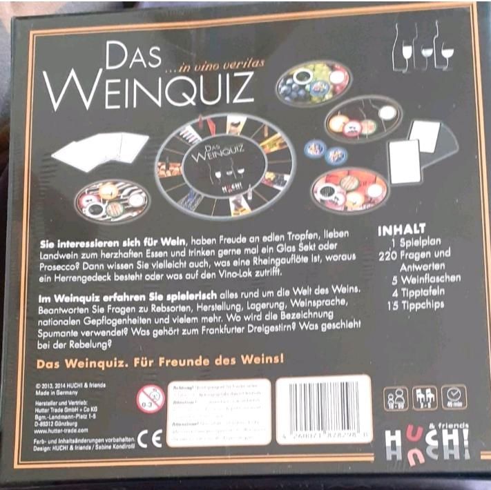 Geschenk? Wein? Das Weinquiz Spiel NEU/OVP in Schwentinental