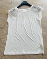T-Shirt mit Spitze , Größe S /M 36/38 , Creme weiß Bayern - Herzogenaurach Vorschau