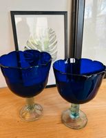 2 Pokale Glasschalen blau Dekoration Nordrhein-Westfalen - Hörstel Vorschau