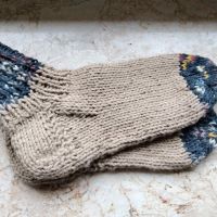 Kindersocken selbstgestrickt ca Gr. 28 Fuß 100% Baumwolle Herxheim bei Landau/Pfalz - Insheim Vorschau