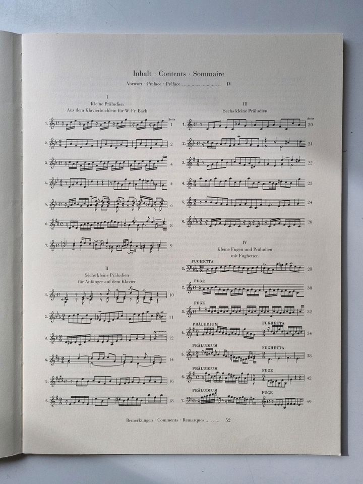 Musiknoten Orgel Noten Bach in Karlsruhe