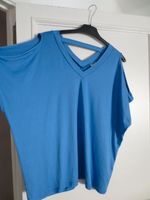 Cold Shoulder V- Stretch Shirt blau weiches Material Größe 48/50 Nürnberg (Mittelfr) - Nordstadt Vorschau