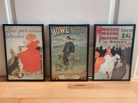 3x Bild Kunstdruck Vintage Retro Wand-Deko - alte Plakatmotive Nordrhein-Westfalen - Bergisch Gladbach Vorschau