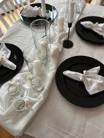Tischdekoration Hochzeit schwarz, Platzteller Bayern - Würzburg Vorschau