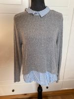 Pullover Shirt Sweatshirt grau blau gestreift Dresden - Neustadt Vorschau