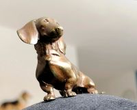 Hund Pepper, Dackel Bronze Figur 6 cm lang x 3,5 cm  Rüde und hei Nordrhein-Westfalen - Hagen Vorschau