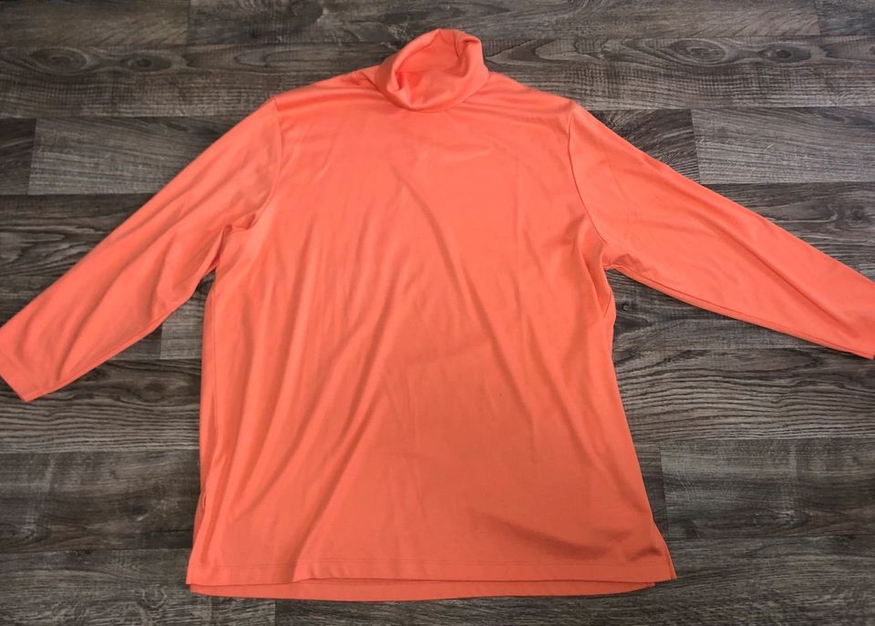 Neuwertige Rollkragen Langarmshirt Gr.48/50 orange in Kaiserslautern