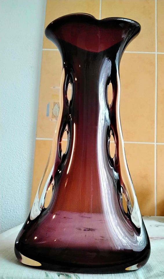 Alte Vase aus Glas 42cm in Berlin