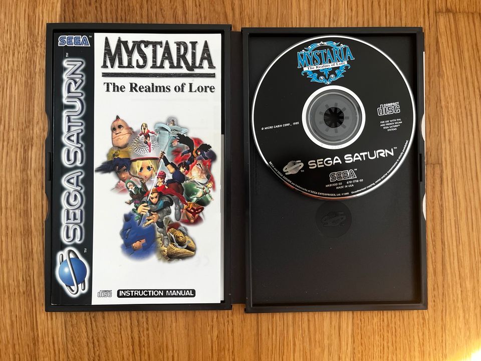 Mystaria: The Realms of Lore - SEGA Saturn PAL mit OVP in Düsseldorf