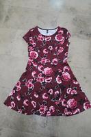 Kleid in dunkelrot mit Blumen, Gr. M von H&M Hessen - Friedrichsdorf Vorschau