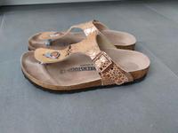 Birkenstock Zehentrenner Gizeh Gr. 36 Gold Top Zustand Nordrhein-Westfalen - Pulheim Vorschau