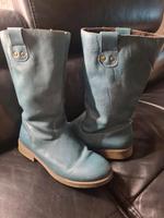 Deerberg Stiefel Gr. 37 Petrol Leder Inkl.Versand Nordrhein-Westfalen - Langenfeld Vorschau