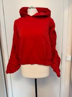 Zara Hoddie Sweatshirt rot  mit Kapuze geraffte Ärmel Gr.M Bayern - Ebermannstadt Vorschau