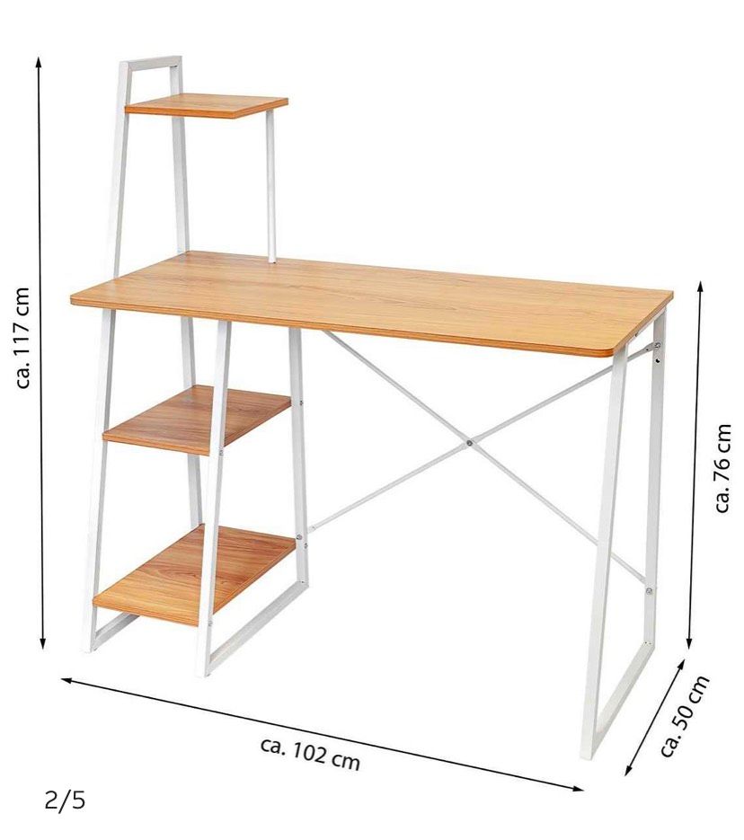 Schreibtisch mit Regalböden Bürotisch Computertisch in Netphen