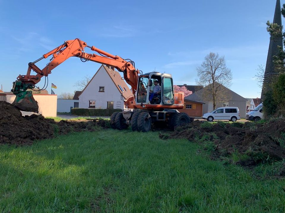 14t Mobilbagger Mieten, Vermietung, Verleih Rad Bagger in Burkardroth