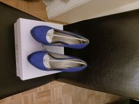 Damen Schuhe ,PUMPS,HIGH HEELS PLATEAU Blau Gr.38 Hessen - Wiesbaden Vorschau