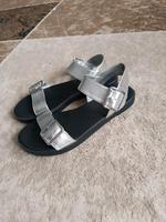 H&M Damen Sandalen Gr.39 silber schwarz Nordrhein-Westfalen - Gütersloh Vorschau
