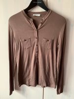 St.Emile Longsleeve 40 Braun Shirt Langarm Bluse Kragen Rippshirt Essen-West - Holsterhausen Vorschau