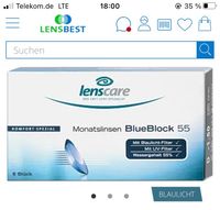 Lenscare Kontaktlinsen Monat Blaulicht Filter -0,75 und -2,25 Schleswig-Holstein - Schleswig Vorschau