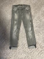 Coole Jeans grau - Used Look Gr. S/M Bayern - Ergolding Vorschau