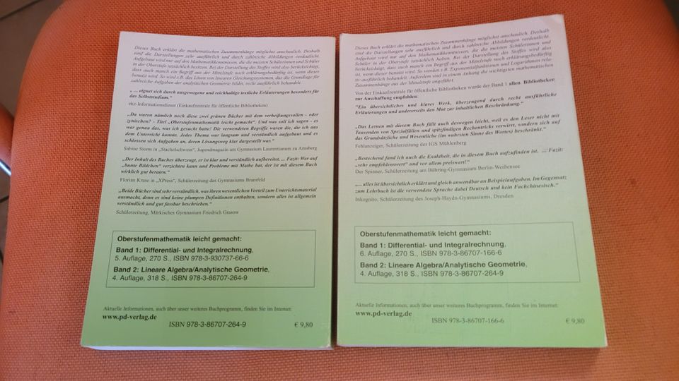 Mathematik - Oberstufenmathematik leicht gemacht in Kürten