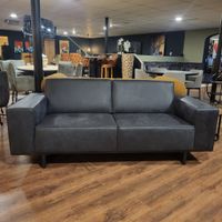 24431 Sofa Couch Grau Leder 2,75 m  -25% Rabatt Niedersachsen - Nordhorn Vorschau