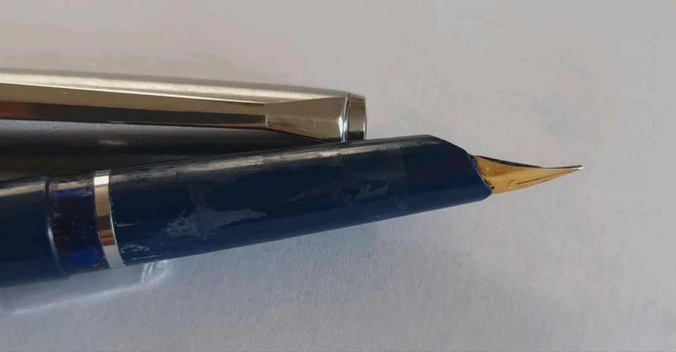 Füllhalter Pelikan P 12 Silvexa Vintage 1965-1968 in Leiwen