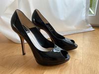 Original Christian Dior Peeptoe Pumps Plateau Gr. 36 Schwarz Lack Hessen - Wiesbaden Vorschau