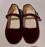 Schöne weinrote Samtschuhe, Mittelalter Larp o.ä. Bayern - Kaufbeuren Vorschau