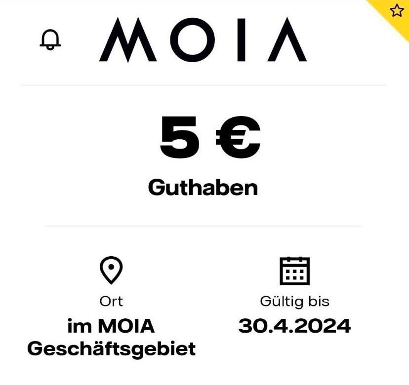 MOIA Gutschein 5€ in Berlin