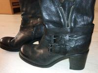 SchuheG.38 Echt Leder Top Zustand OXS Schwarz Boots Stiefeletten Bielefeld - Bielefeld (Innenstadt) Vorschau