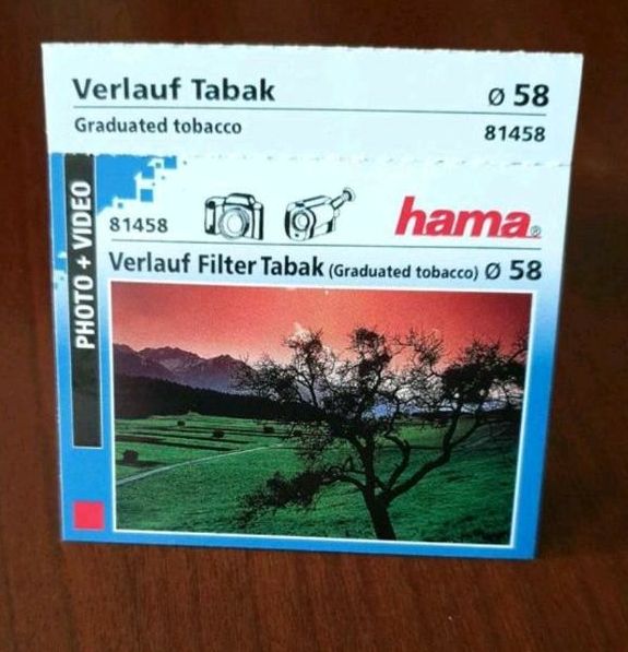 Hama 1 Verlauf Filter Tabak und 1 Verlauf Filter blau in Dresden