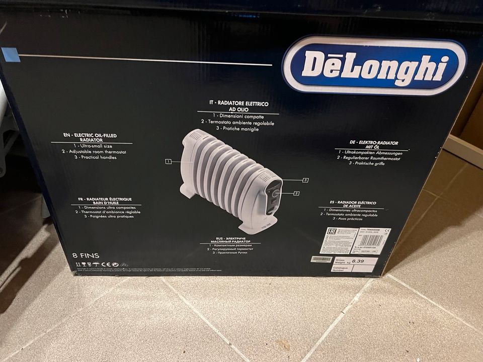 De'Longhi Ölradiator mit 8 Heizelementen. in Gelnhausen