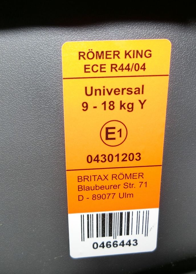Römer King Plus Autositz in Aschaffenburg