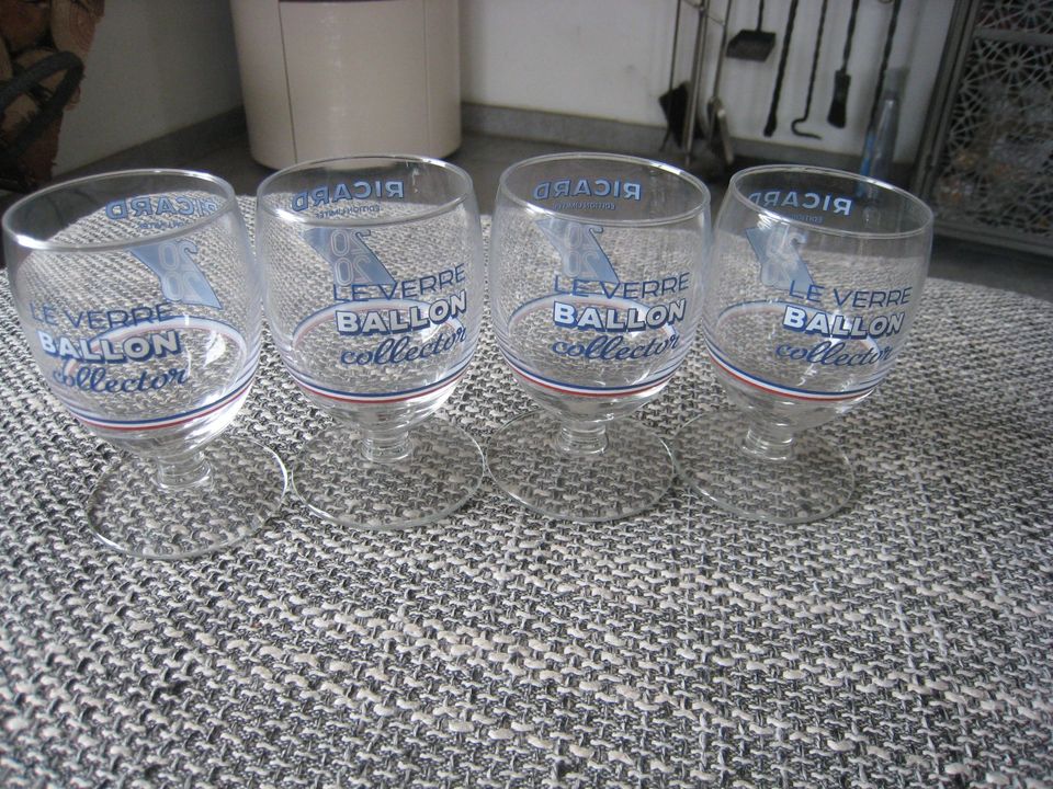4 Ricard Pastis Glas Gläser Sammler Sonderedition 2020 Ballon neu in Berghaupten