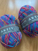 Aktiv Sockenwolle, pink orange blau, 75% Wolle, 3,5 Knäuel a 100g Bonn - Nordstadt  Vorschau